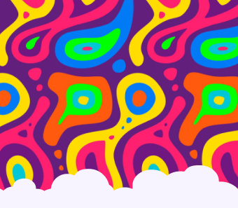 card estampa colorida